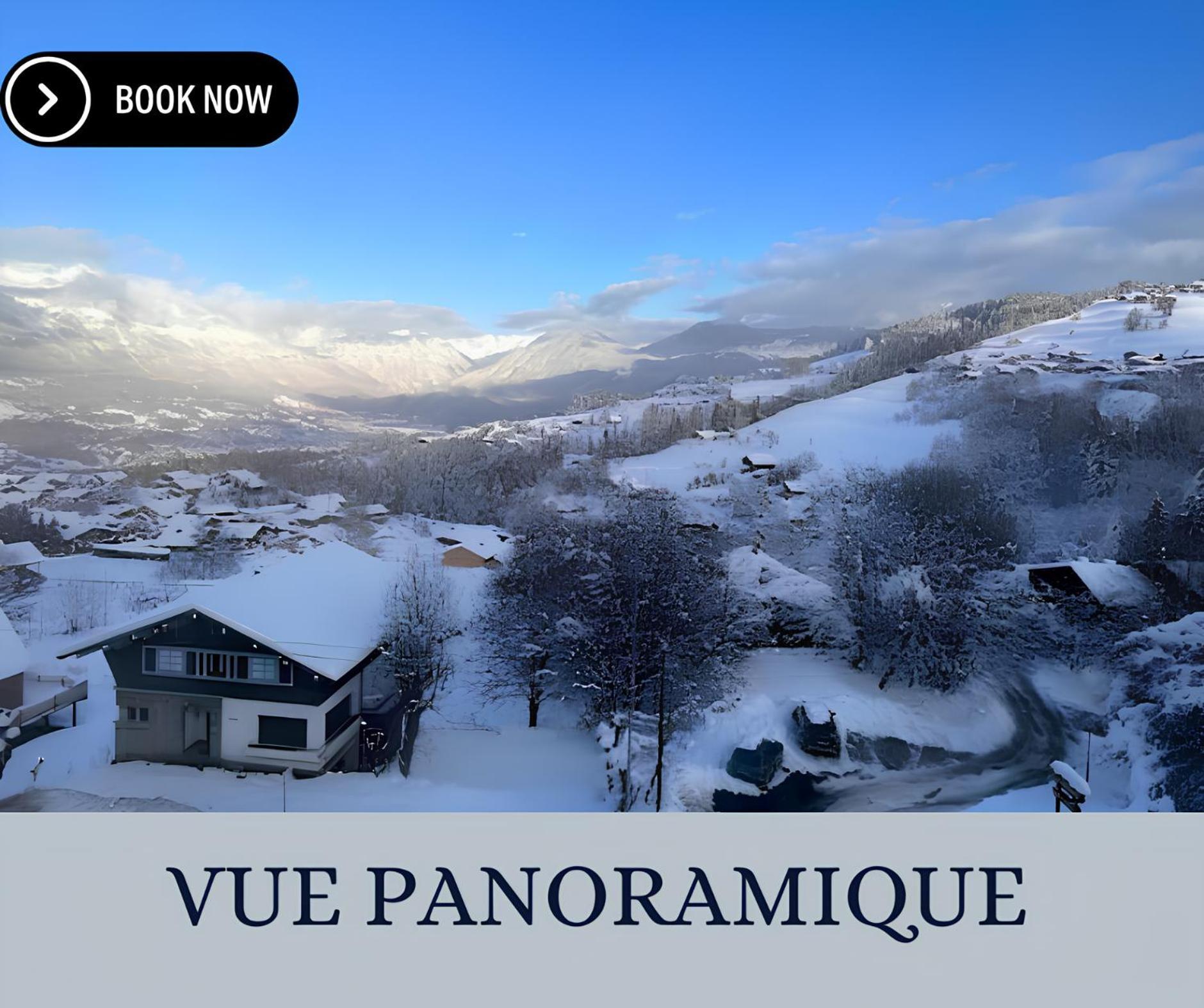 Vue Mont Blanc, Ski Et Village Combloux Esterno foto
